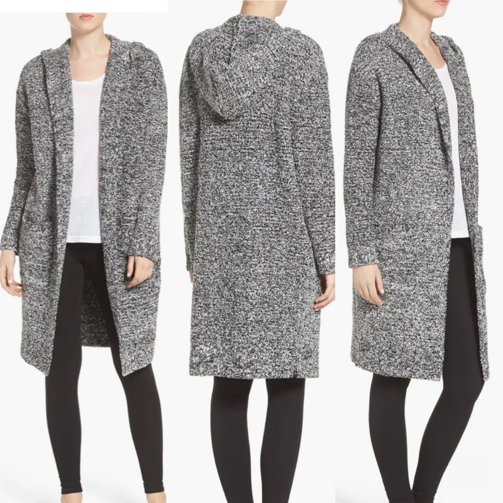 Barefoot Dreams CozyChic® California Lounge Coat Oversized Hooded Long Cardigan
